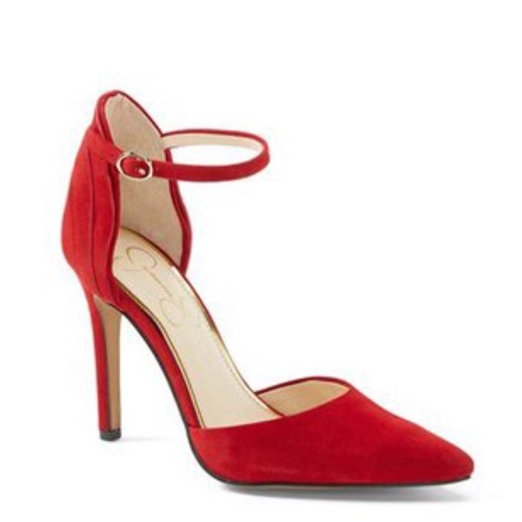 Jessica Simpson Shoes - Jessica Simpson red suede hills 6M